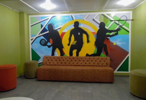 Interior Salón de eventos Club Estudiantes de Quilpué