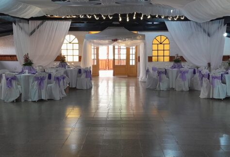 Interior Salón de eventos Club Estudiantes de Quilpué