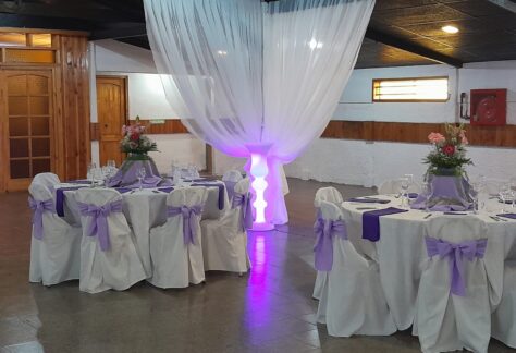 Interior Salón de eventos Club Estudiantes de Quilpué